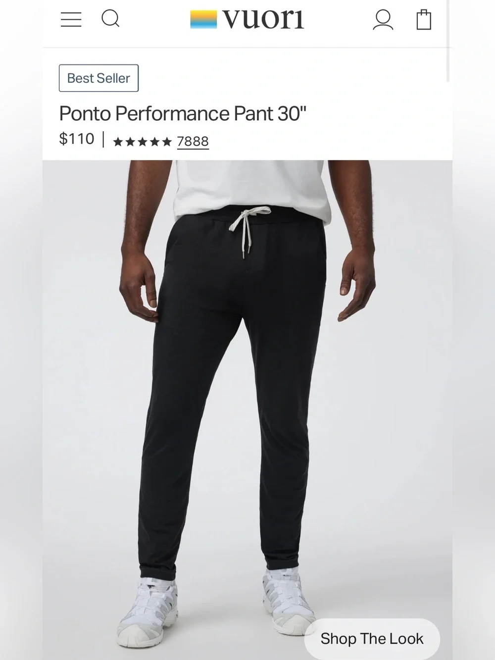 Men’s Vuori Ponto Performance Pant 30